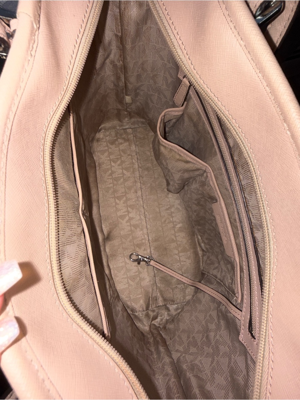 Michael Kors Jet Set Ballet Pink Saffiano Leather Tote Bag - Picture 7 of 7